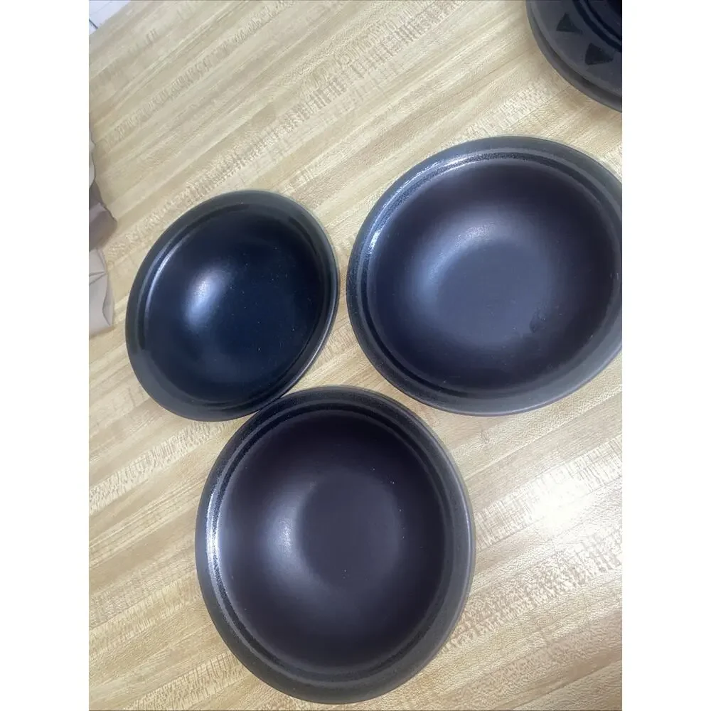 Lot Of 10 Pfaltzgraff Midnight Sun Various Bowls Plates Discontinued